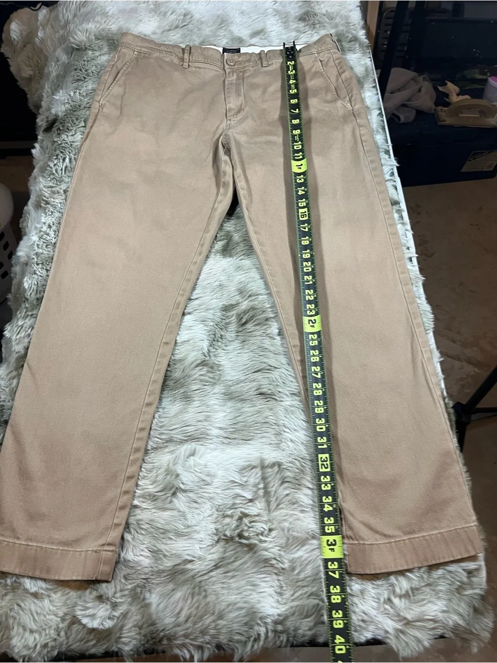 J. Crew Men's Straight Chinos in Tan
